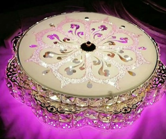 圓形大氣水晶燈客廳燈簡(jiǎn)約LED吸頂燈臥室燈餐廳燈金色燈飾燈具