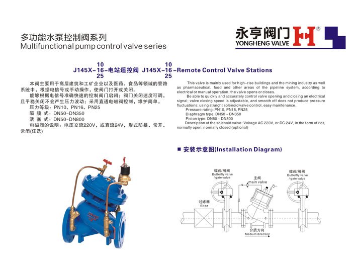 永亨電站遙控閥制造廠商 批發(fā)價格  埃美柯閥門熱銷中 *惠