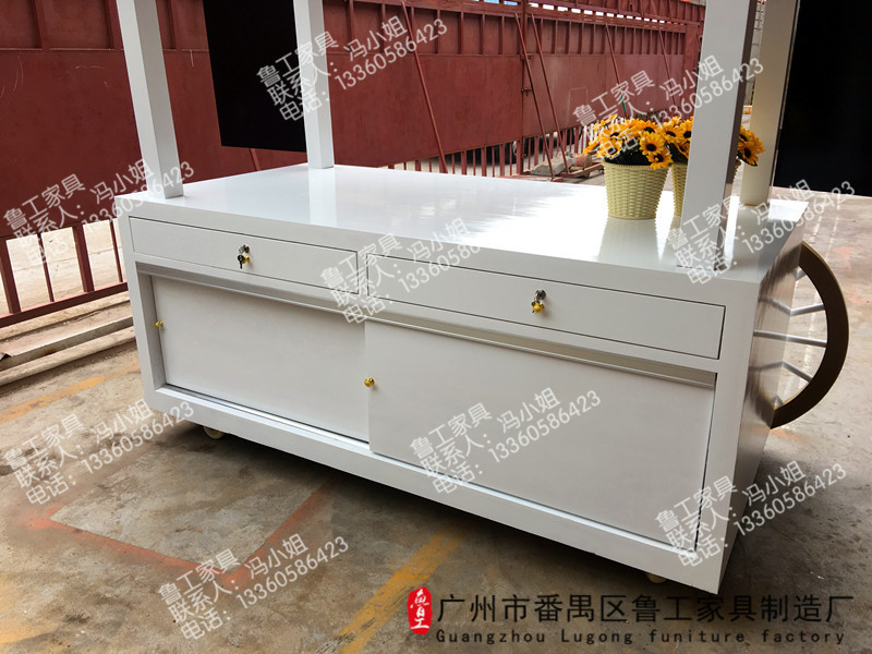 缽仔糕實(shí)木售貨車攤位推車戶外移動廠家直銷特價(jià)