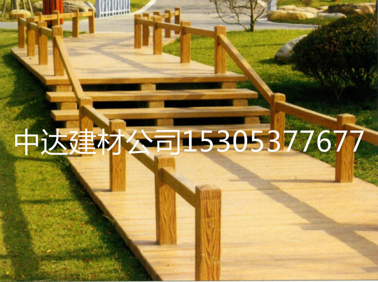 東營出售好質(zhì)量水泥仿木欄桿，護(hù)欄