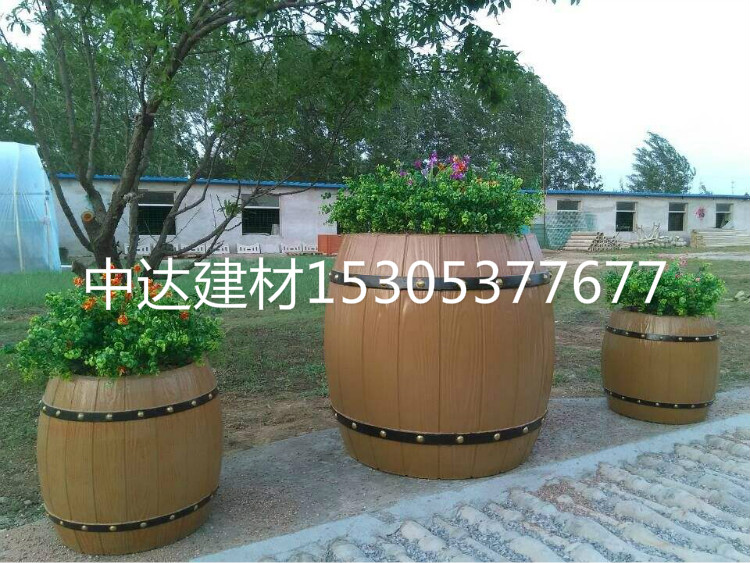 濟(jì)南專業(yè)出售水泥仿木花箱，仿木花桶