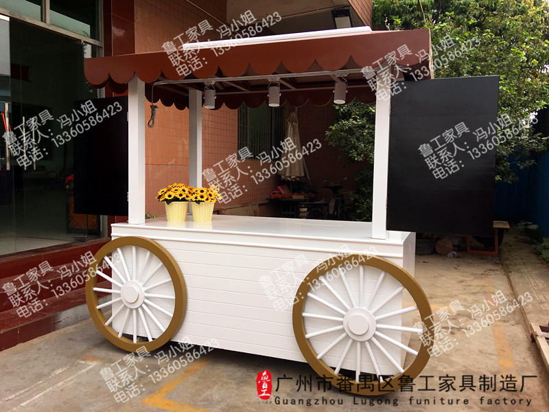 缽仔糕售貨車(chē)防腐木售貨亭商場(chǎng)花車(chē)商場(chǎng)缽仔糕售貨車(chē) 防腐木售貨車(chē) 移動(dòng)木屋房子戶外攤位推車(chē)