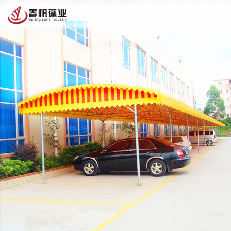 廠家定做伸縮雨蓬戶外活動帳篷簡易活動車棚推拉式帳篷帆布棚移動倉儲雨篷工地帳蓬