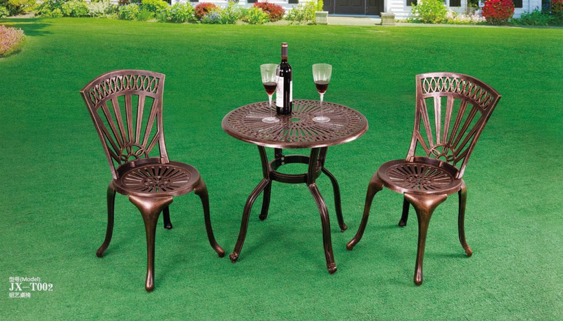 鑄鋁茶幾系列  鑄鋁桌椅廠家  戶外休閑家具定做