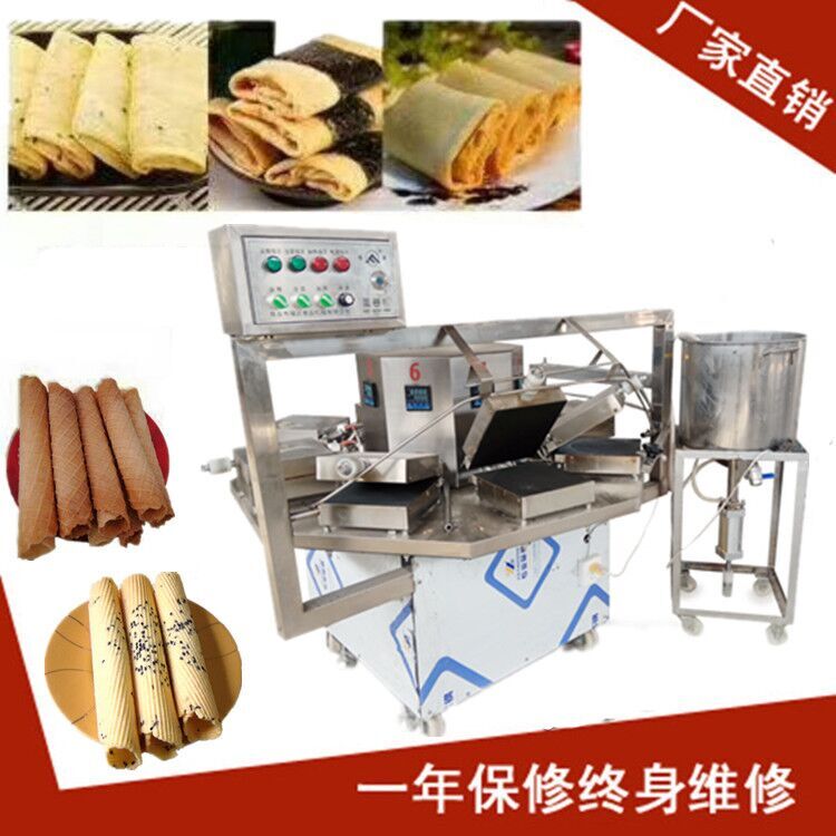 全自動(dòng)蛋全自動(dòng)蛋卷機(jī)  注糊不撒糊 自動(dòng)控溫 速度可調(diào)