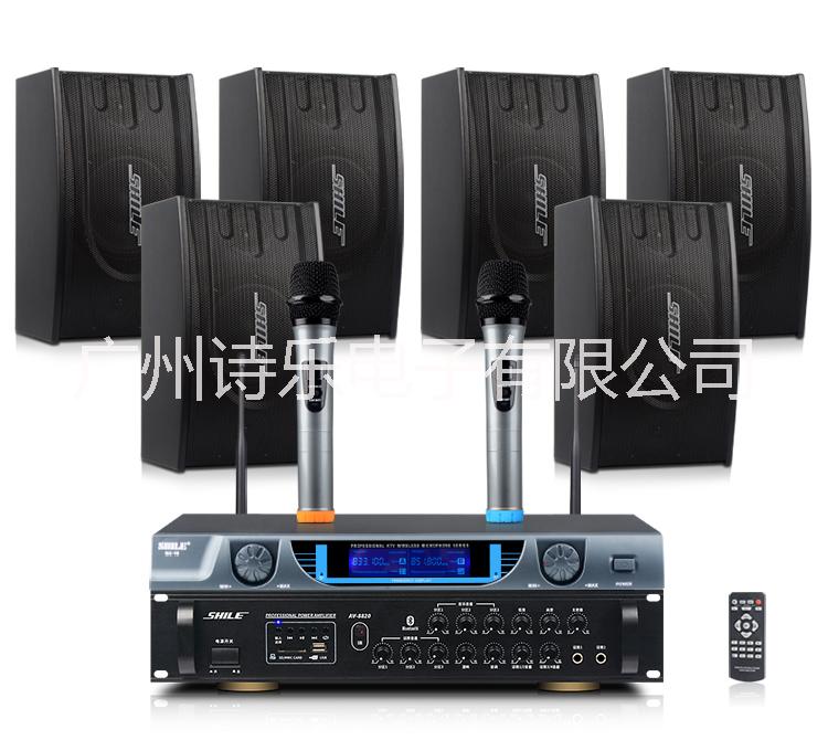 會(huì)議音響組合套裝 專(zhuān)業(yè)會(huì)議音響套裝店鋪背景音樂(lè)培訓(xùn)室藍(lán)牙功放音箱 AV8820+ BX118（紅）三對(duì)