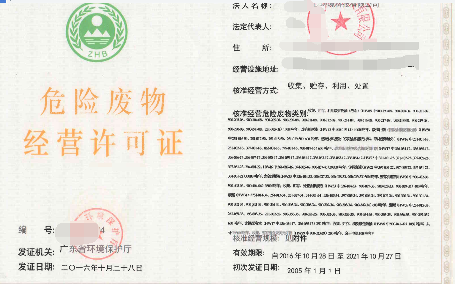 廣州市危險(xiǎn)廢物處置處理回收