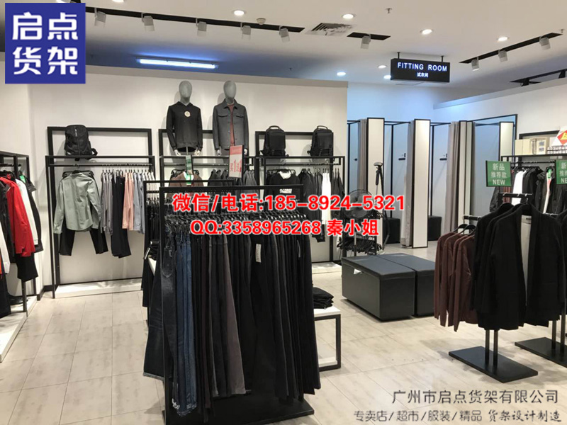 服裝展示架 男裝貨架設(shè)計(jì) 服裝店鋪形象設(shè)計(jì)