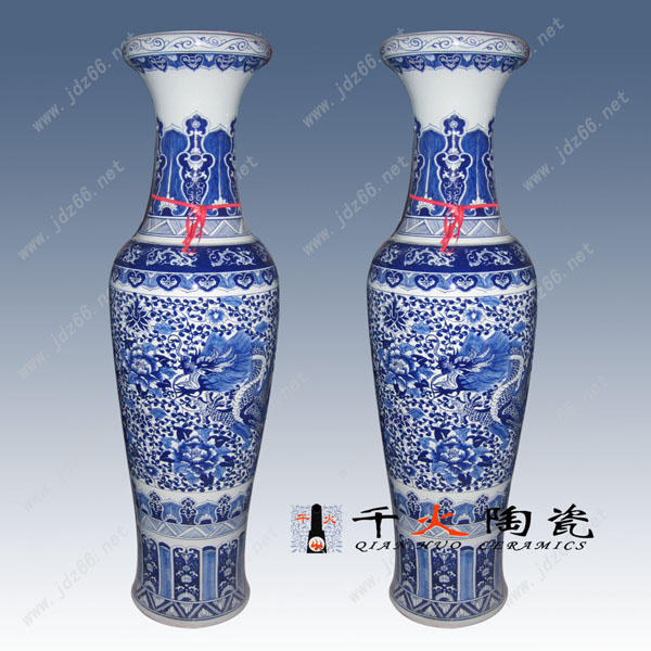 景德鎮(zhèn)落地?cái)[設(shè)大花瓶可用于開業(yè)禮品 商務(wù)禮品
