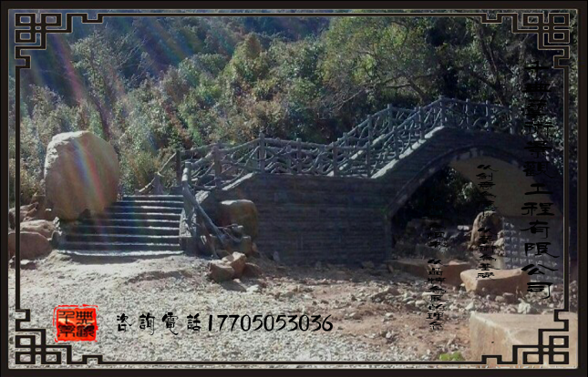 供應泉州大型假山仿木工程園林造景 泉州那有大型假山仿木欄桿制作公司