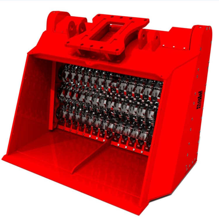鉤機(jī)泥煤破碎篩 鉤機(jī)泥煤破碎篩 破碎篩分斗