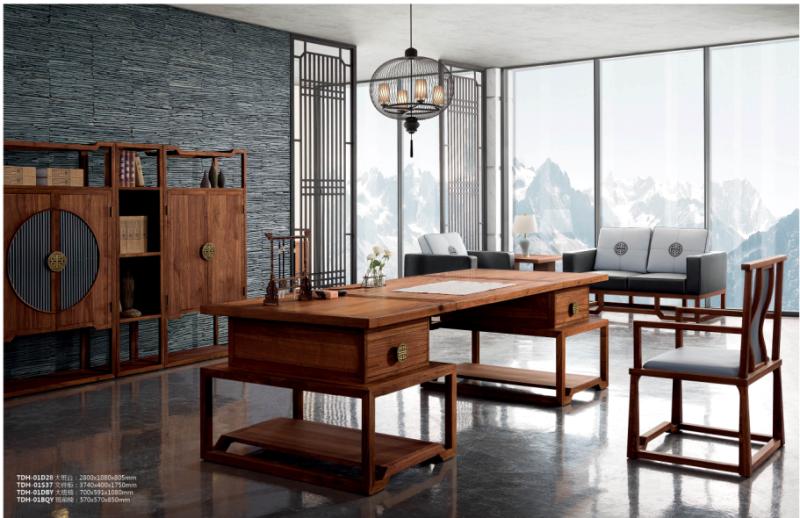 供應(yīng)新中式家具?？谛轮惺郊揖邚S定制北美黑胡桃木家具