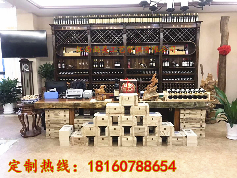 實木柜子 家用酒窖酒莊紅酒酒柜白酒柜實木展示柜葡萄酒酒柜酒架酒桶