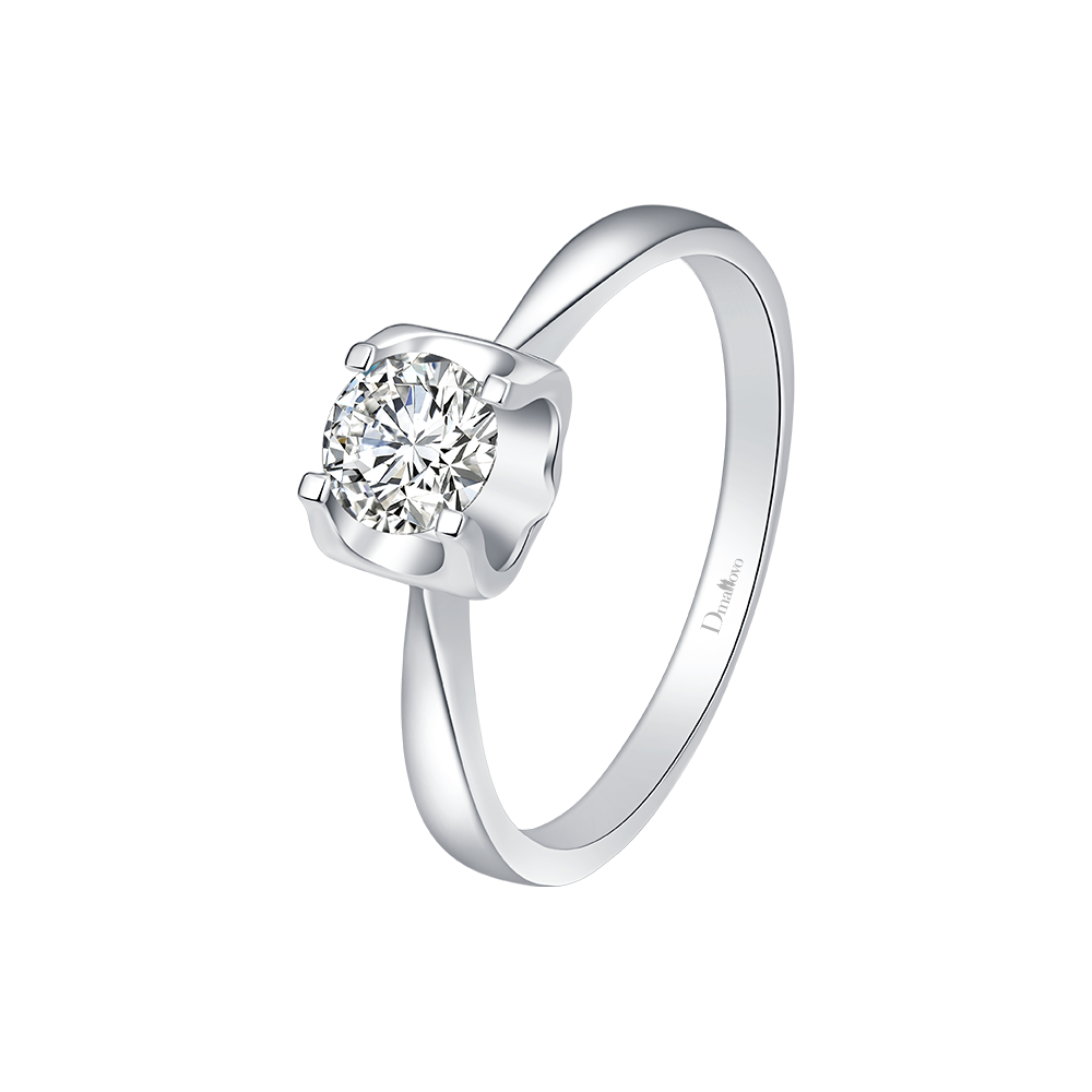 鄭州瑪麗萊鉆戒之Forever系列時(shí)光白18K金30分I色結(jié)婚鉆戒