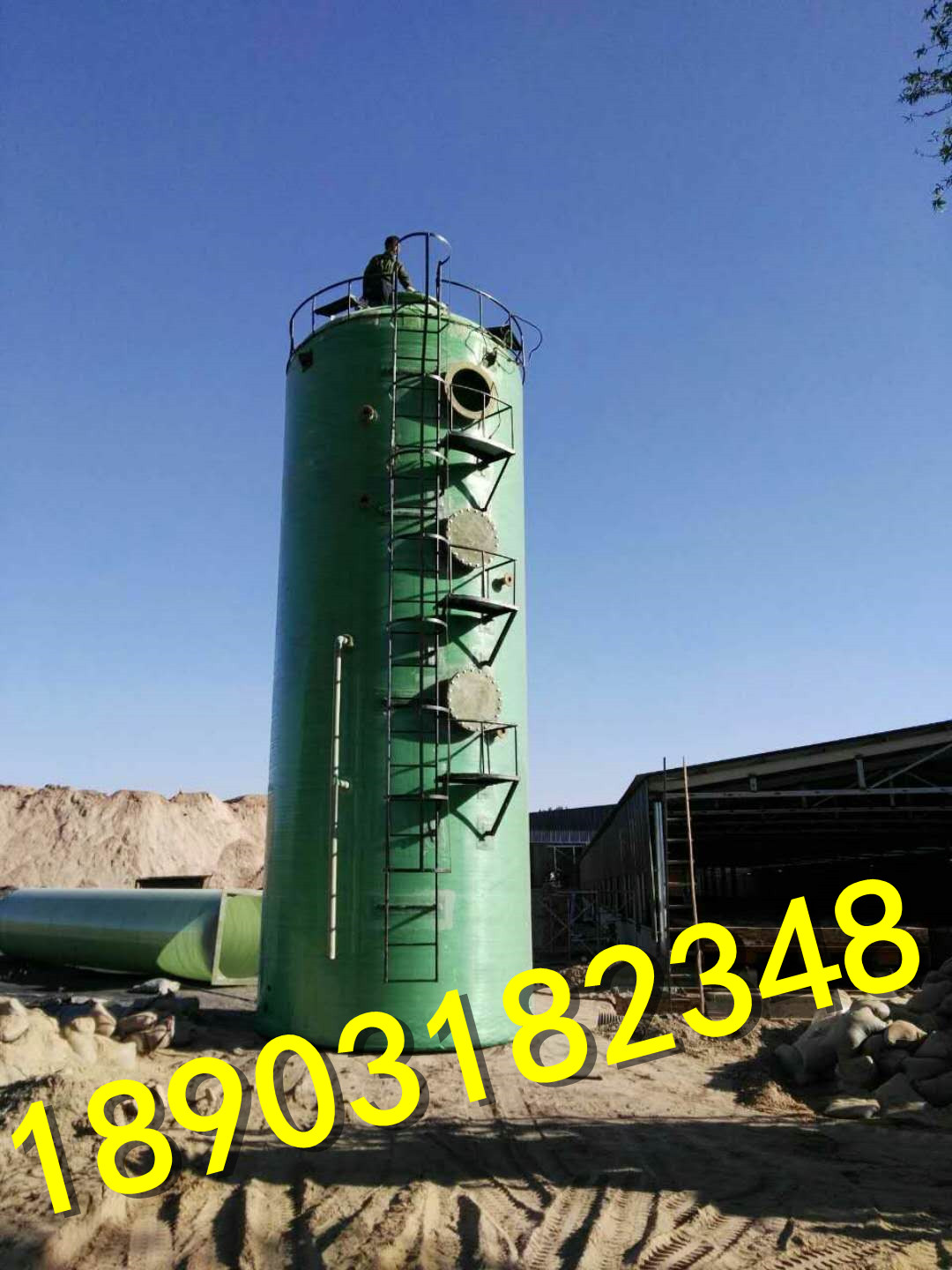 磚廠化工廠玻璃鋼脫硫除塵塔是什么原理怎么使用