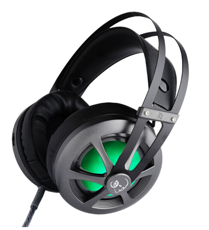 Z260 速鈦頭戴式游戲耳機(jī)PC電腦語音有線帶麥RGB七色呼吸燈光絕地求生吃雞耳麥 黑色電腦手機(jī)