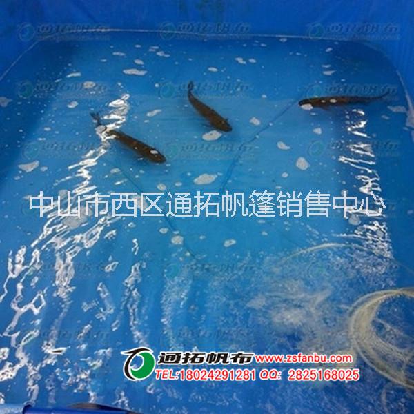 帆布錦鯉魚池_大型帆布魚池蓄水池_臨時育苗池游泳池_防曬耐老化加厚定制