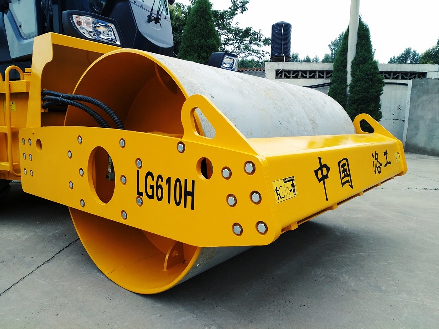 洛陽10噸壓路機LG610H全液壓無級變速單鋼輪振動壓路機