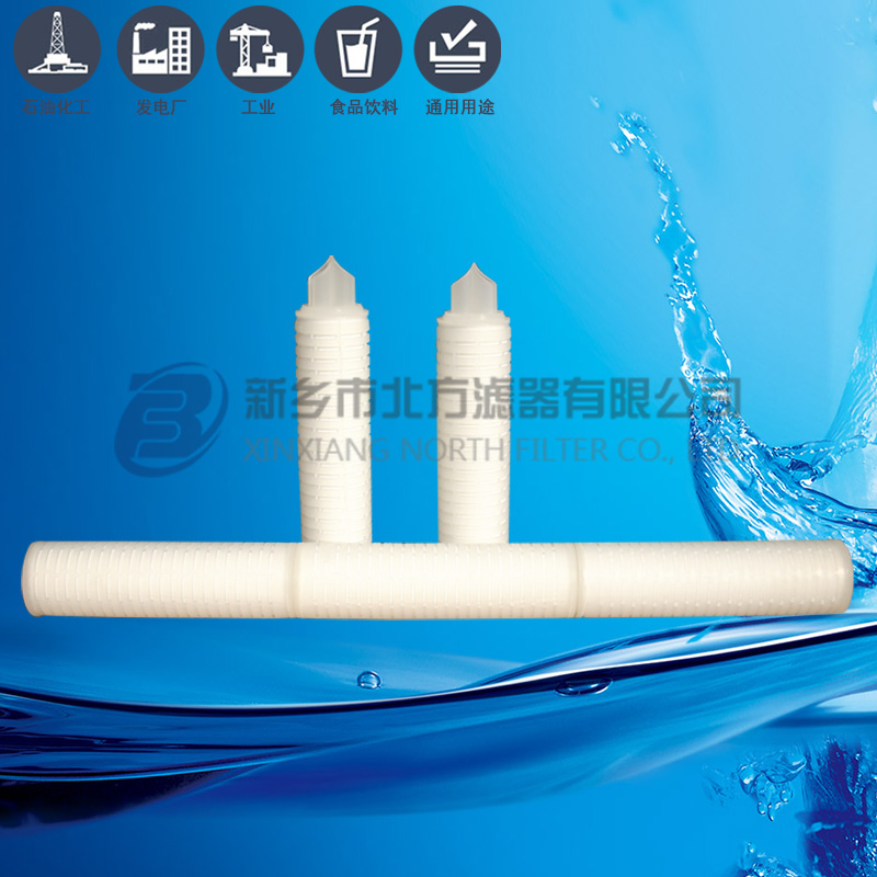北方濾器 聚四氟乙烯PTFE折疊濾芯 壓縮氣體蒸汽濾芯