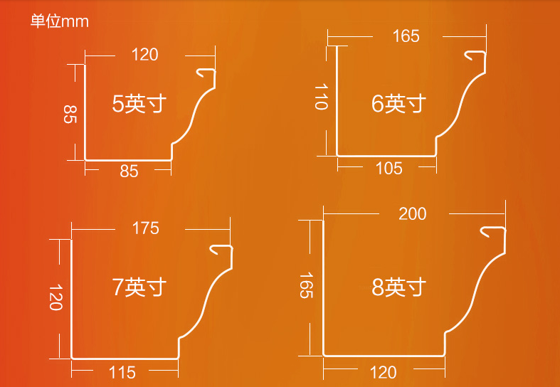 彩鋁天溝 雨水管鋁合金成品天溝檐溝別墅屋檐陽光房雨水槽落水系統(tǒng)排水管