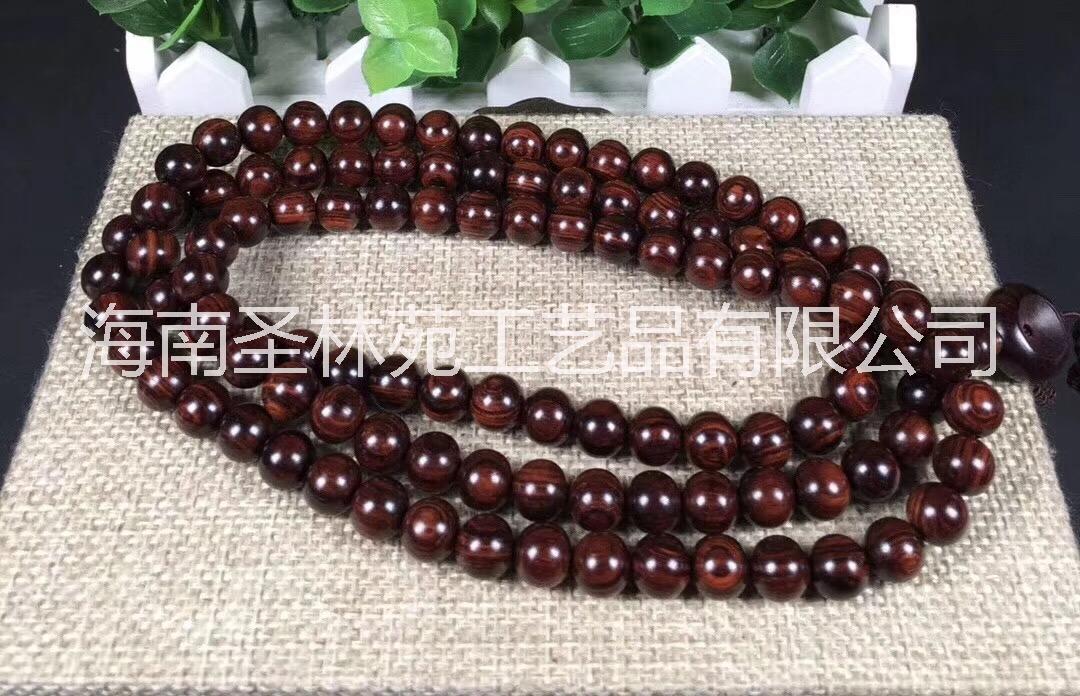 8mm海黃紫油梨項(xiàng)鏈  8mm海南黃花梨108顆項(xiàng)鏈