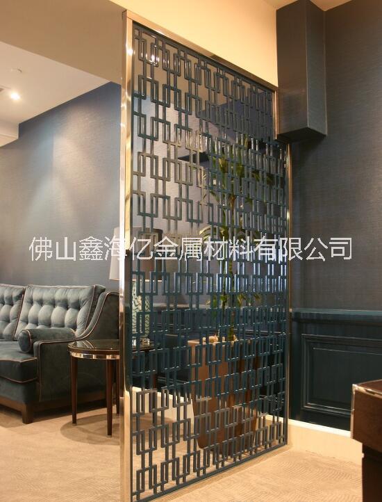 電鍍黑金不銹鋼屏風  廣西南寧鑫海億不銹鋼屏風定制