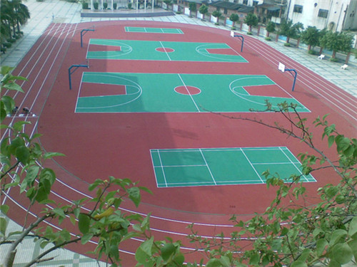 供應(yīng)銅仁硅PU籃球場