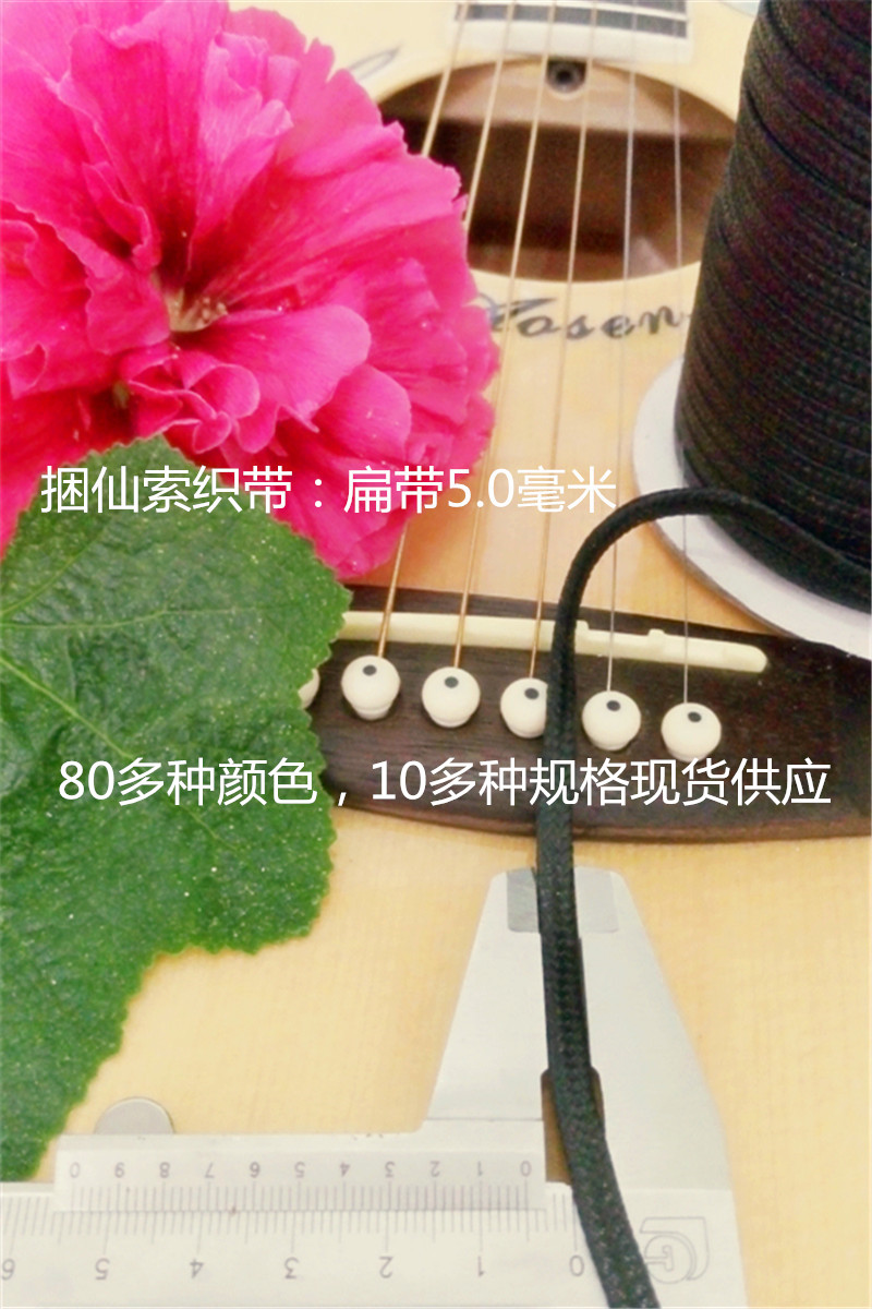 5.0mm扁帶 78米/卷 diy飾品繩批發(fā) 滌綸環(huán)?？棊?哪家蠟繩好 韓國蠟繩直銷 環(huán)保蠟繩廠家