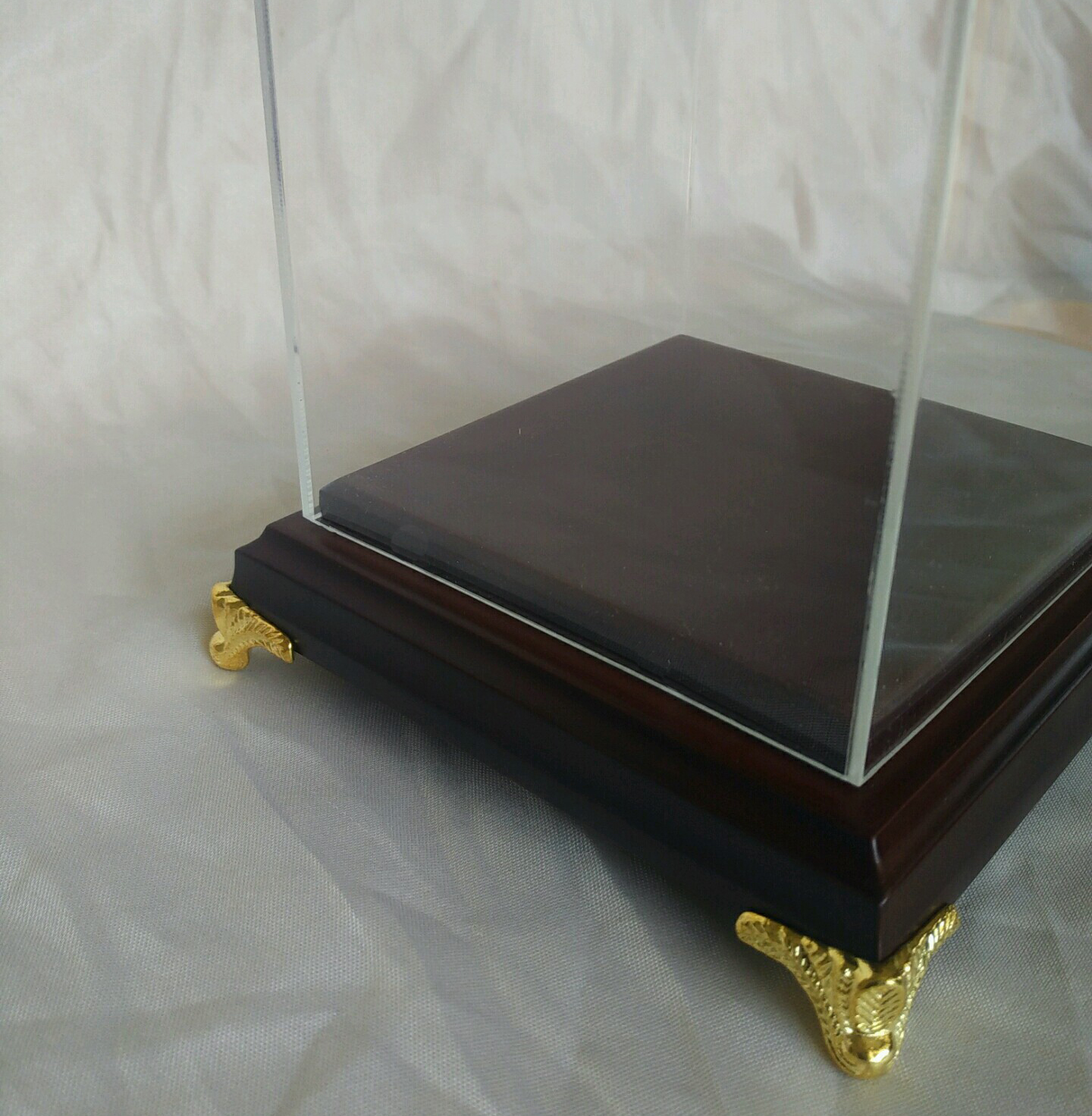 供應透明亞克力防塵罩工藝品木底座