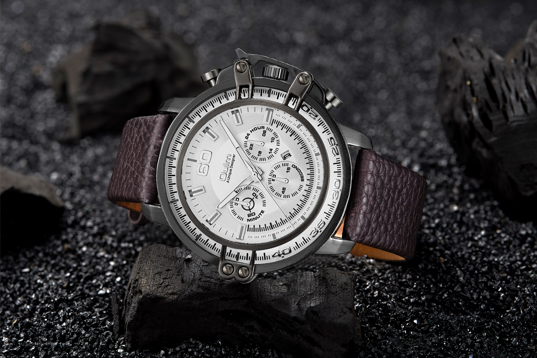 荔枝紋理多功能手表