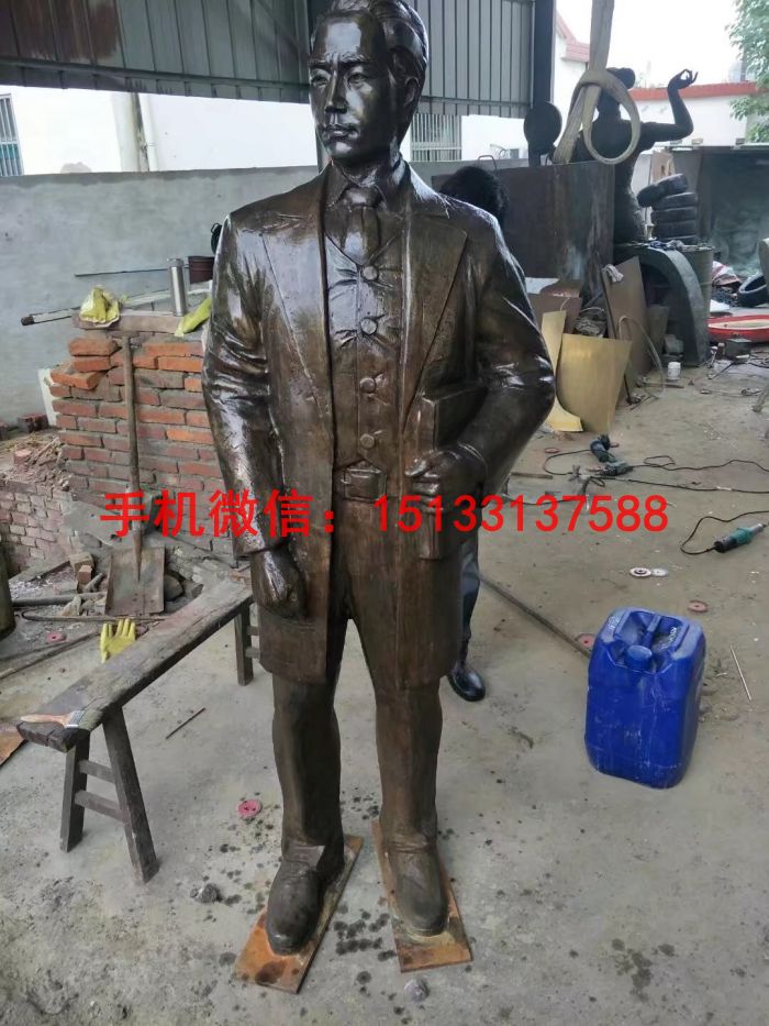 步行街人物銅雕塑 廣場人物銅雕塑