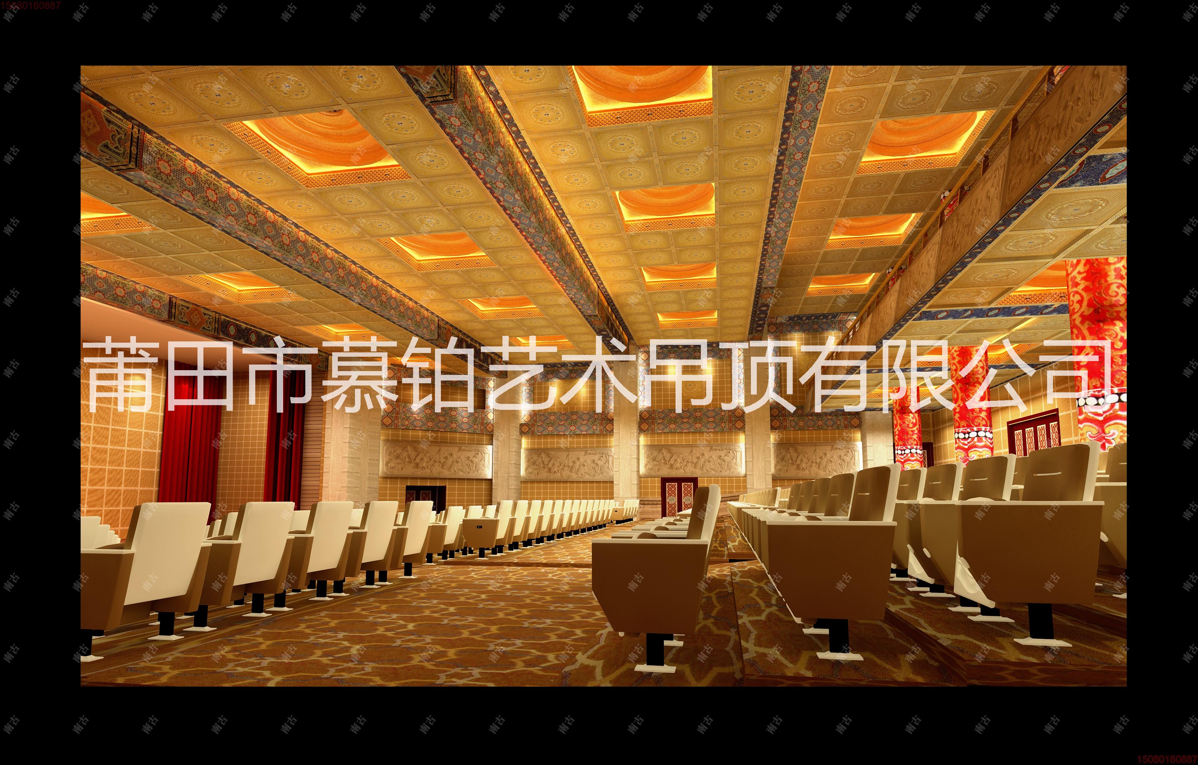 3D打印3D打印寺廟吊頂古建彩繪天花板寺廟吊頂古建彩繪天花板