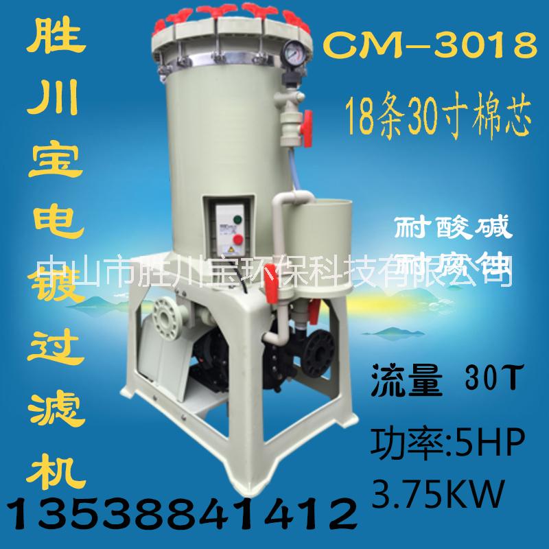 電鍍過濾機(jī) 電鍍過濾器 耐酸堿過濾機(jī) 陽極氧化過濾機(jī)  cm-3018