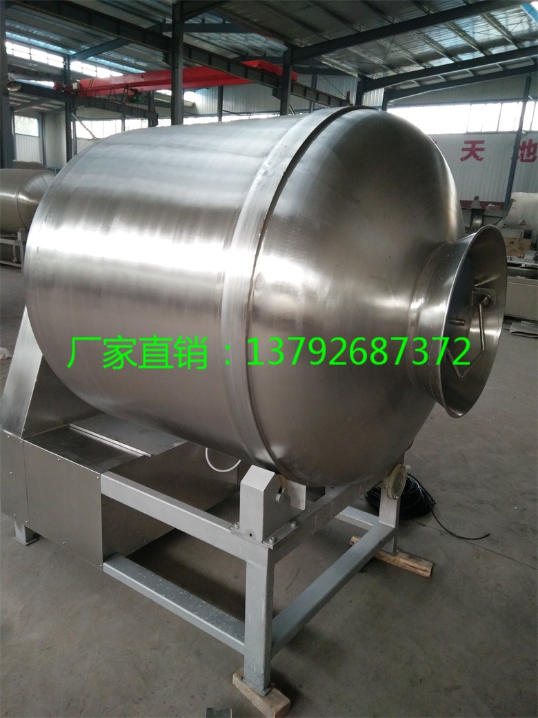 銷售牛肉干真空腌制機 自動出料雞排腌制滾筒機 馿肉變頻式腌肉機