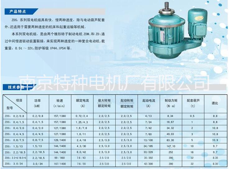ZDS0.4\0.8KW錐形雙速 ZDS0.4\0.8KW南京特種