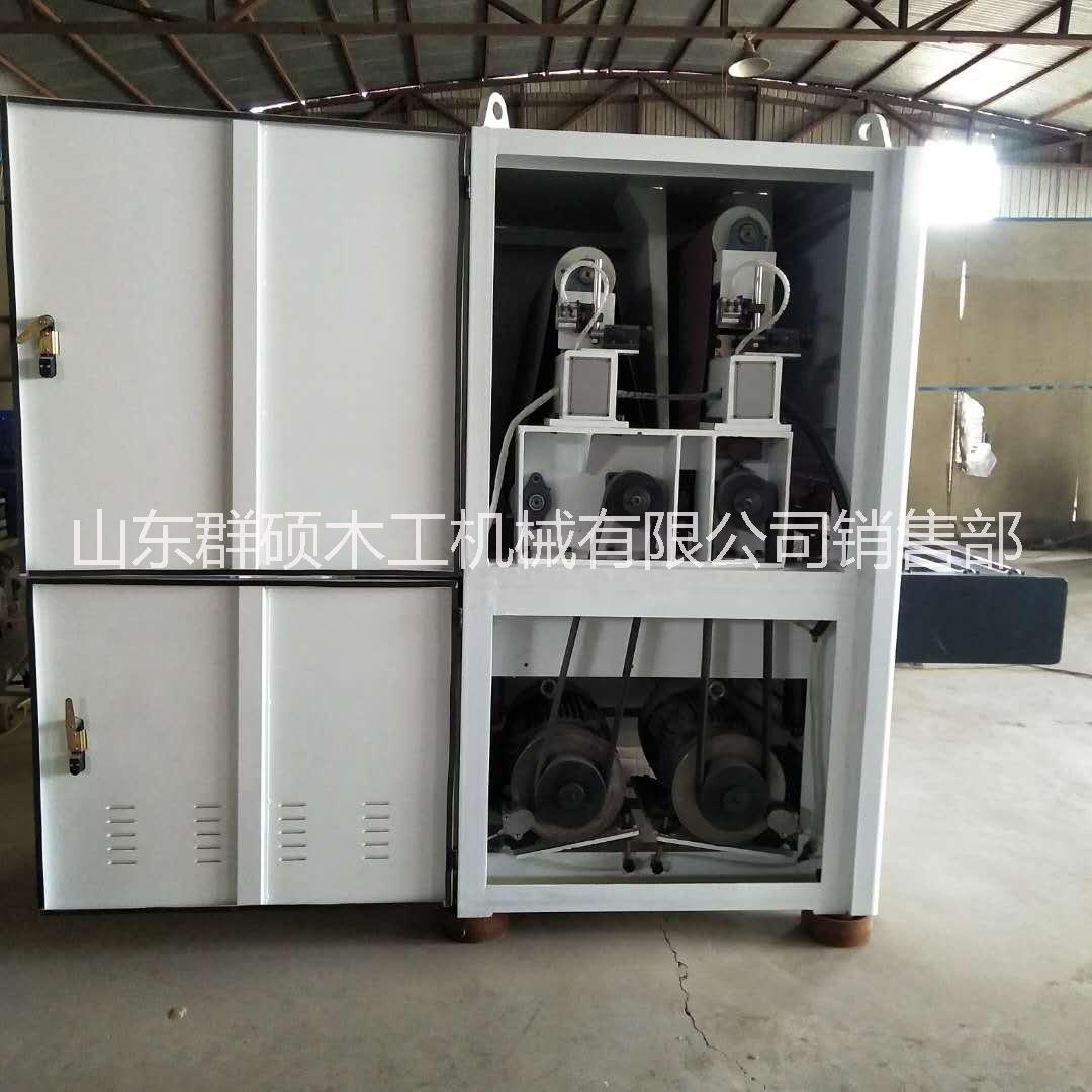 實木家具砂帶機寬帶砂光機青島木工機械砂光機