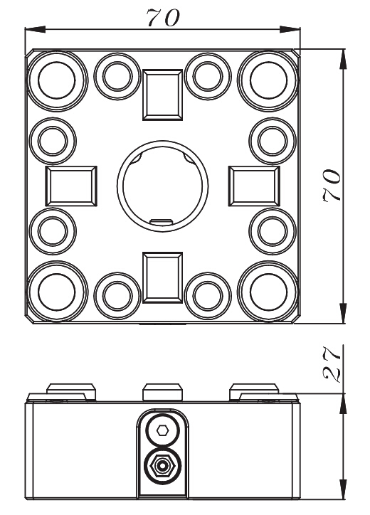 system 3M夾具|70方型 system 3R方型 system 3R方型單頭卡盤(pán)