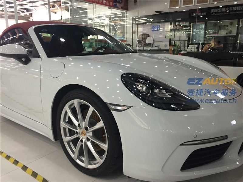 汽車劃痕怎么終結(jié)？保時捷718漆面美容xc-5鍍晶升級版琉晶施工作業(yè) 溫州汽車鍍晶雙層鍍晶汽車琉晶