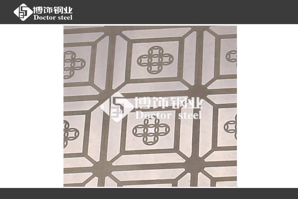 不銹鋼花紋板 鏡面方格蝕刻板