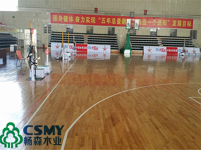 運動地板的構(gòu)建菏澤市籃球館木地板直售廠家