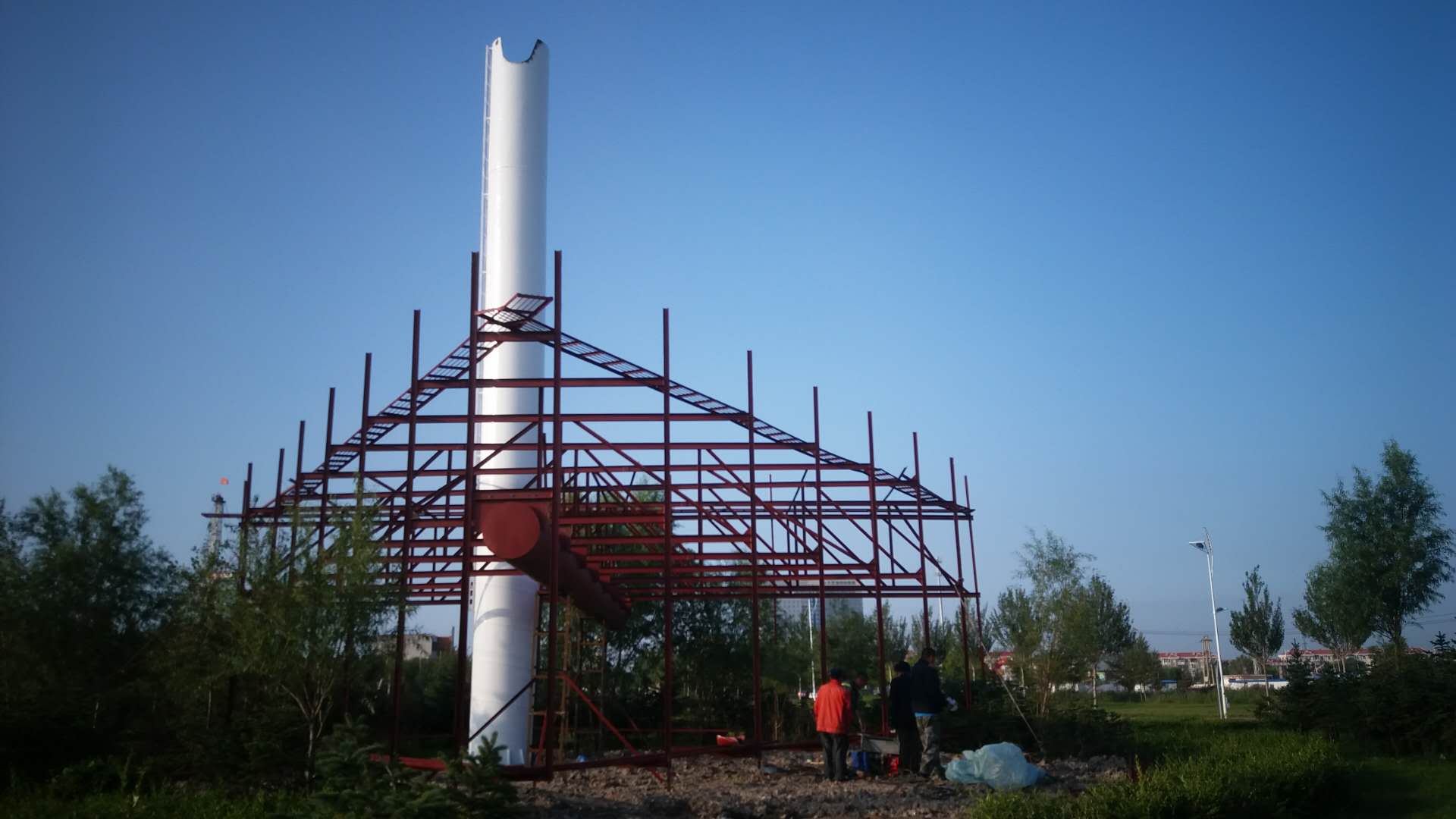 河北高炮立柱廣告牌  定制擎天柱高炮廣告牌 戶外三面大型高炮廠家制作