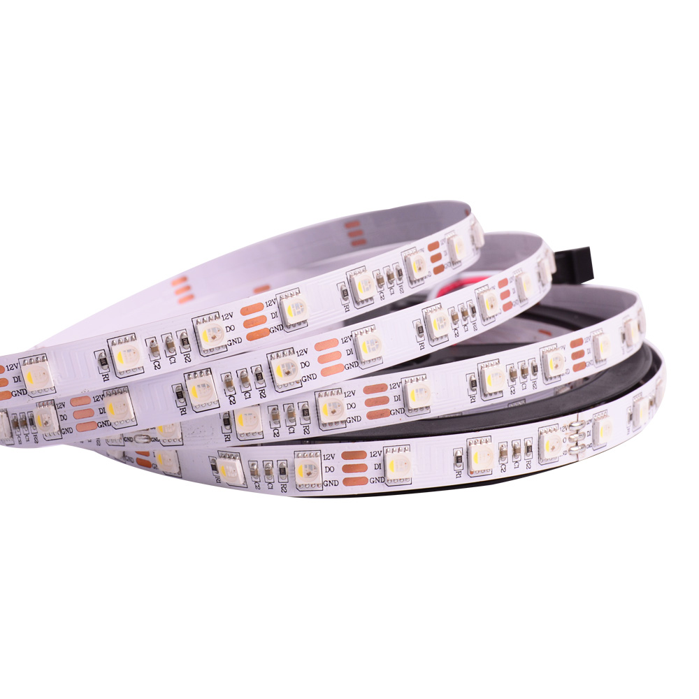 香港階新DC12V一拖二幻彩燈帶XT1511RGB-P8內(nèi)置IC