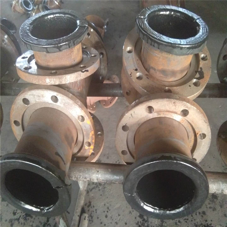 供應(yīng)兩端焊接法蘭襯膠彎頭 襯膠三通 大小頭 實(shí)體廠家供應(yīng) 法蘭襯膠彎頭