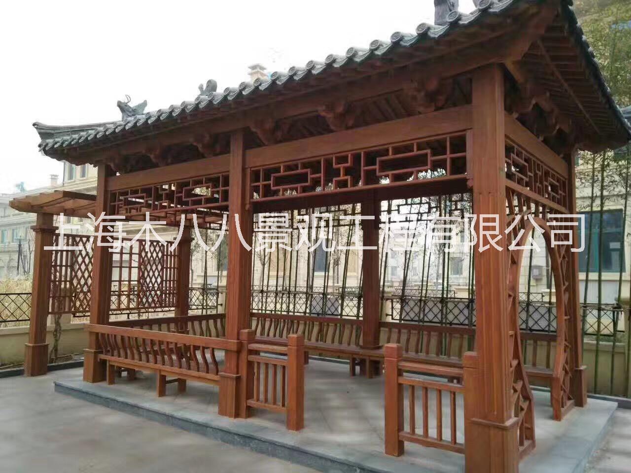 木八八花園木涼亭亭子四角亭六角亭