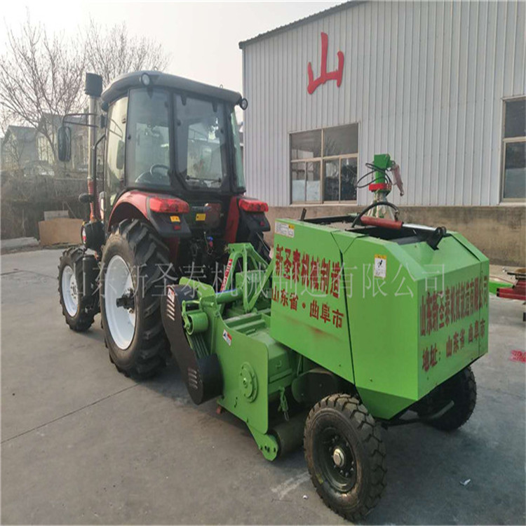 廠家直銷玉米秸稈回收打捆機報價   圣泰牌粉碎打捆機型號