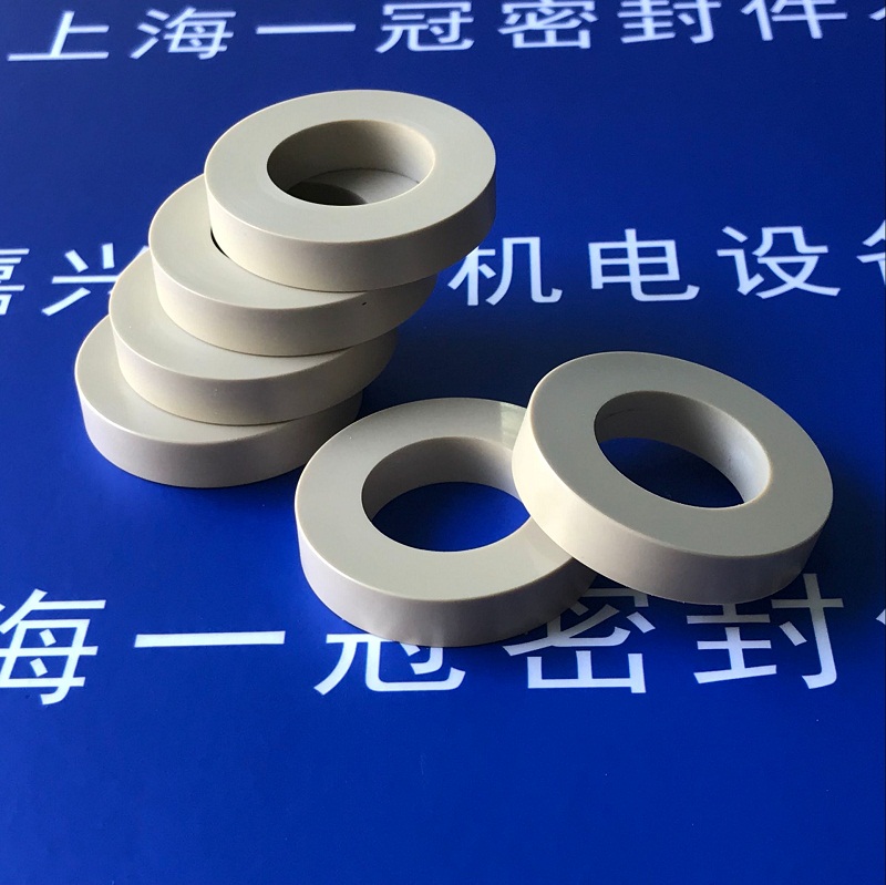 PEEK軸套墊圈聚醚醚酮設(shè)計(jì)加工耐高溫異形軸承軸套密封件 PEEK定制密封墊圈