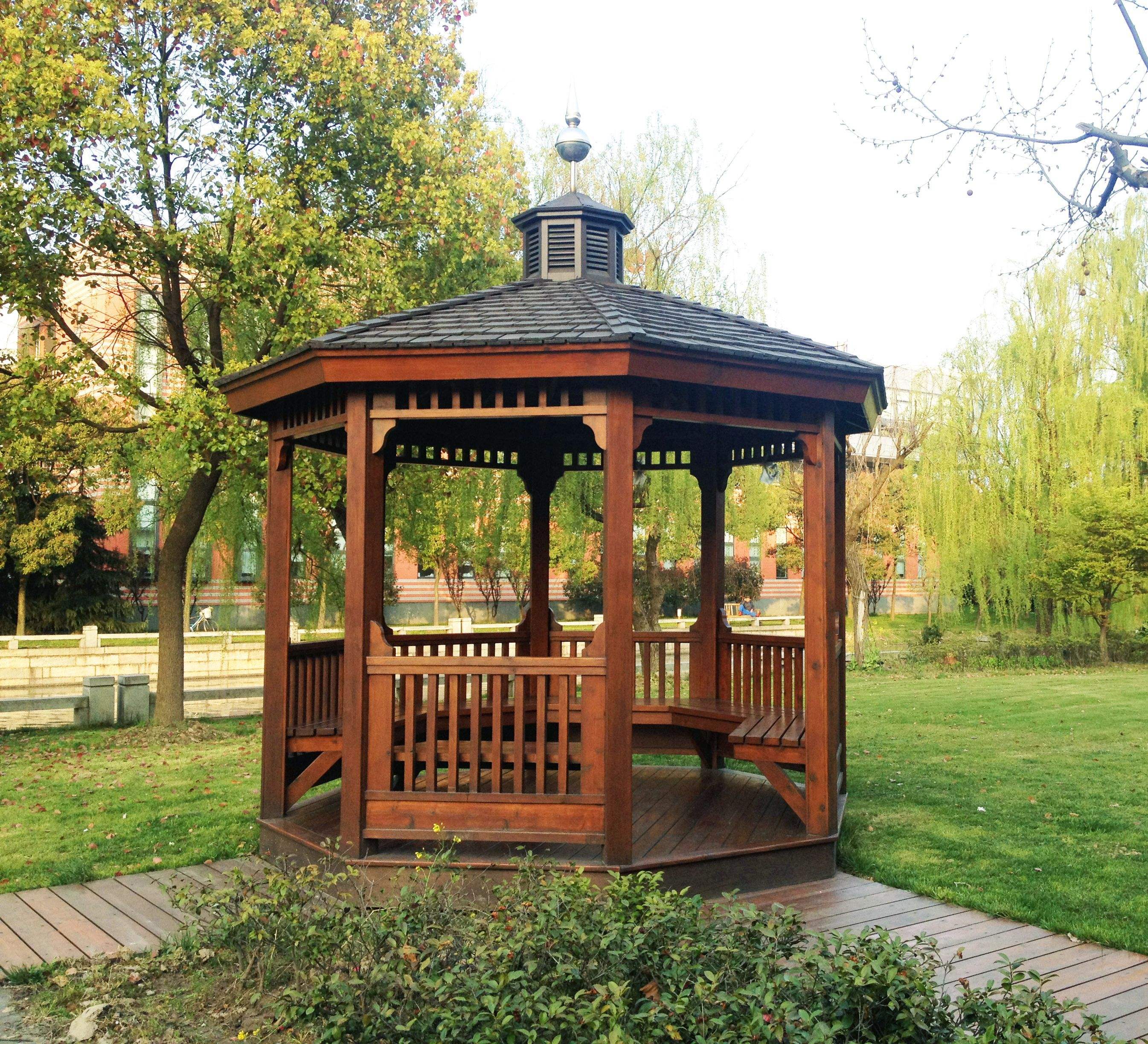 六角亭防腐木六角亭碳化木六角亭六角亭價格六角亭廠家雙層六角亭六角涼亭園林景觀六角亭防腐木廠家防腐木價格