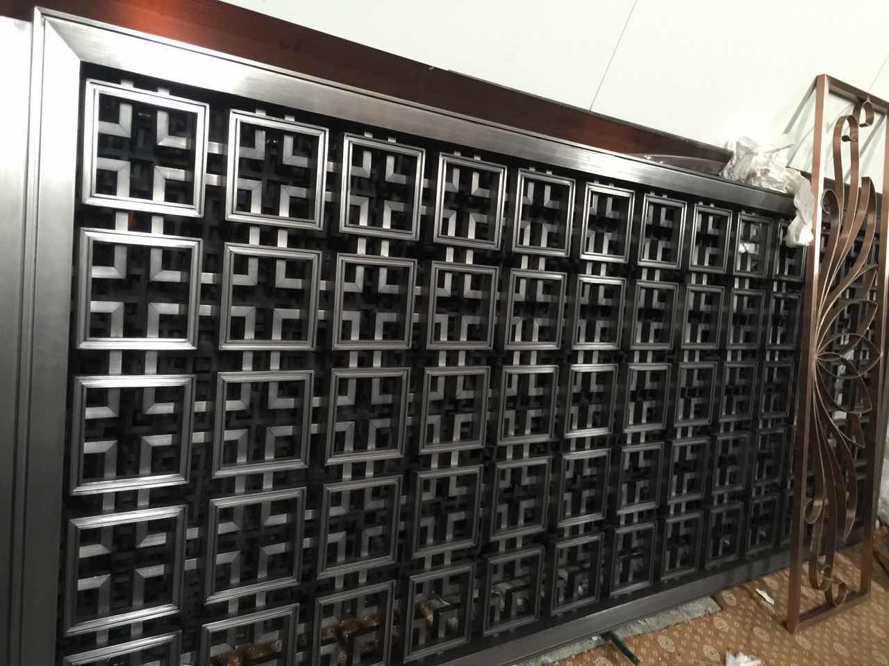 酒店玫瑰金不銹鋼屏風(fēng)加工