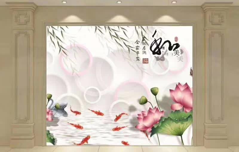 仿大理石背景墻裝飾|石塑水轉(zhuǎn)印整體背景|長沙大理石背景墻