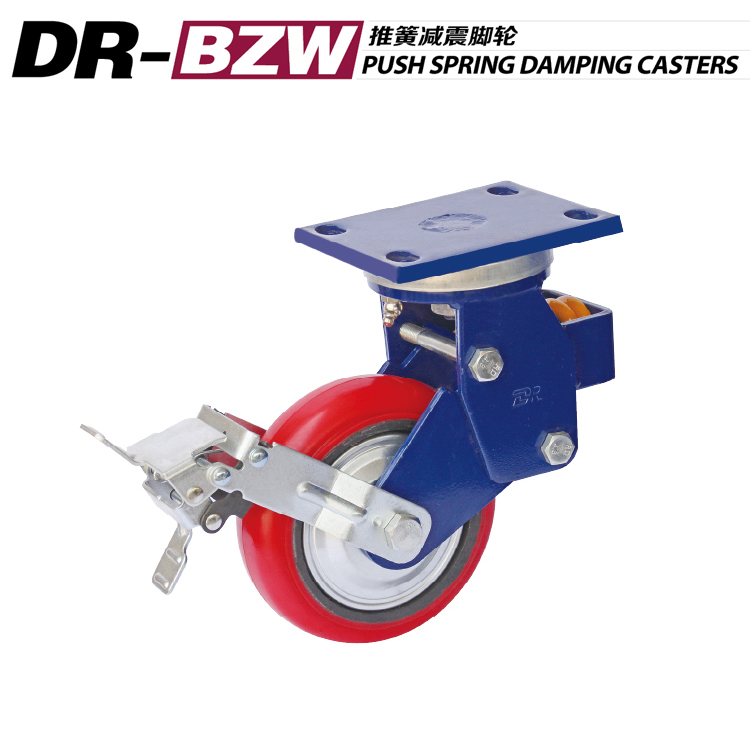 東瑞腳輪 推簧腳輪萬(wàn)向剎車(chē)減震工業(yè)輪子汽車(chē)料架腳輪 廠家直銷(xiāo) 推簧腳輪  推簧腳輪 汽車(chē)料架腳輪